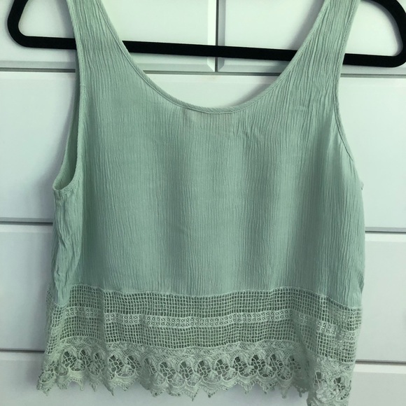 Elodie Blue Crop Top - Picture 2 of 5